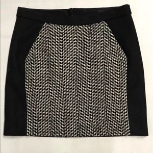 J. Crew Black Wool Mini Skirt